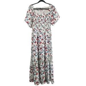 NWT Floral Off the Shoulder Maxi Dress